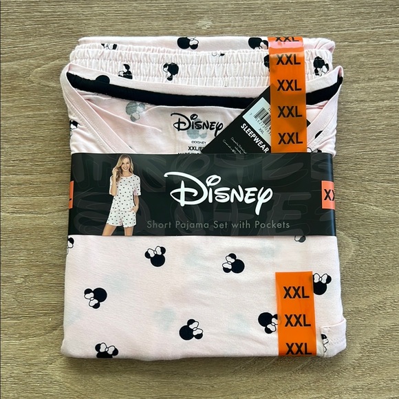 Disney Pink Pajama Set with Iconic Mickey Design - Picture 1 of 3